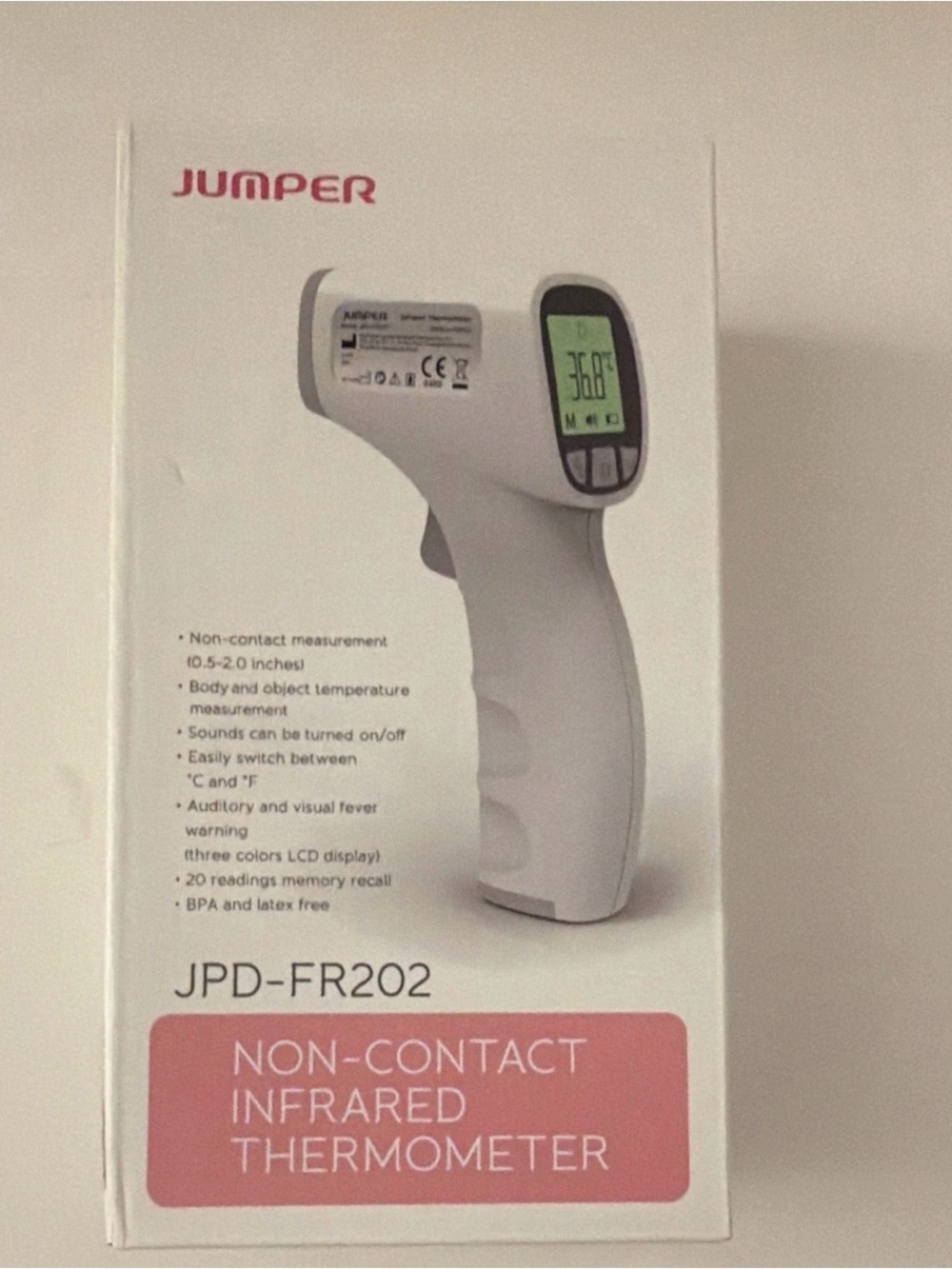 Jumper White Non-Contact Infrared Thermometer